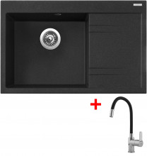 Sinks RIM 780 L Granblack + Flexia 